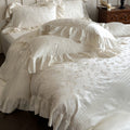 Pure Lily of the Valley Embroidery Bedding set