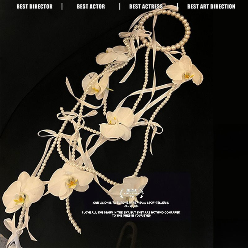 Atmosphere high-end pearl calla lily handmade DIY material package bridal wedding bouquet photo gift