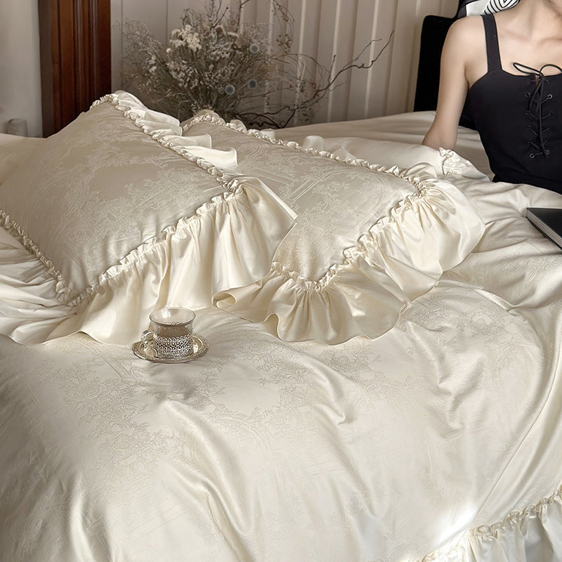 Quiet Camellia Ruffle Bedding