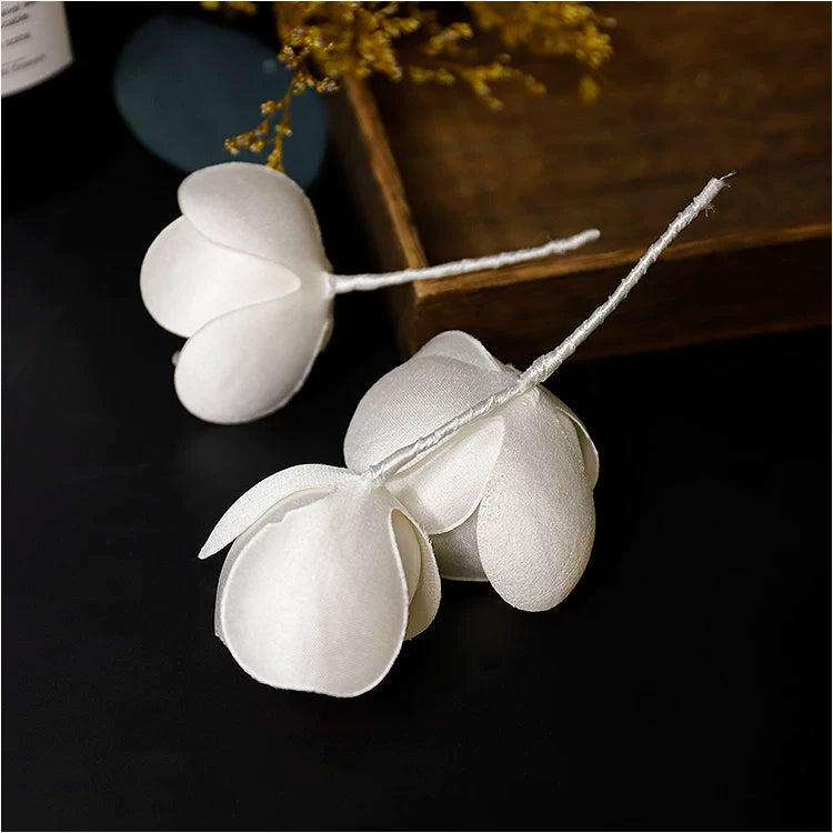 Satin flower headband