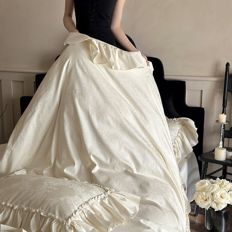 Quiet Camellia Ruffle Bedding