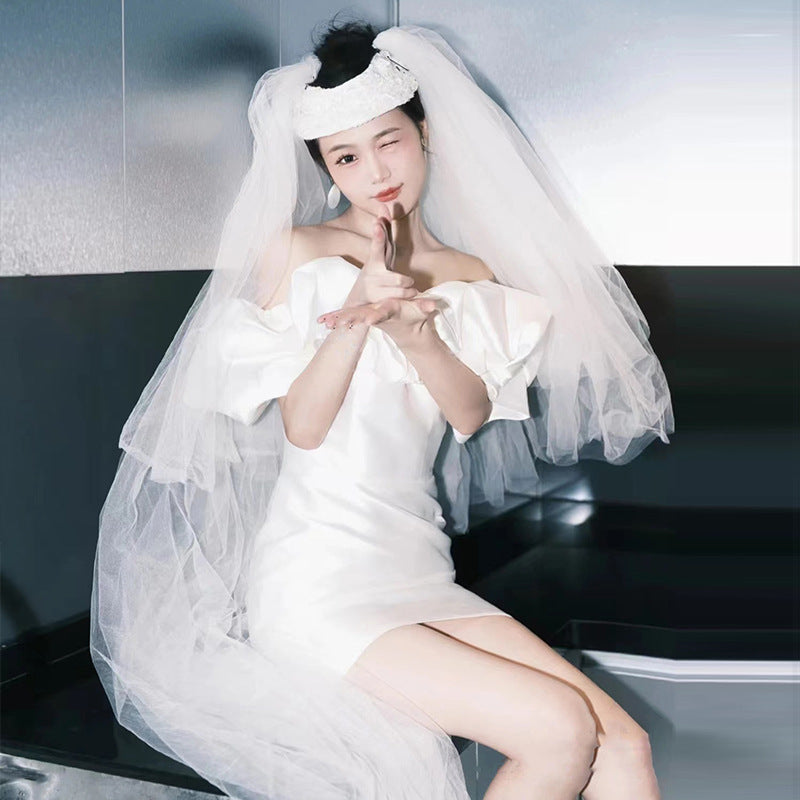 Off-Shoulder Ruffle Tube Top Mini Dress