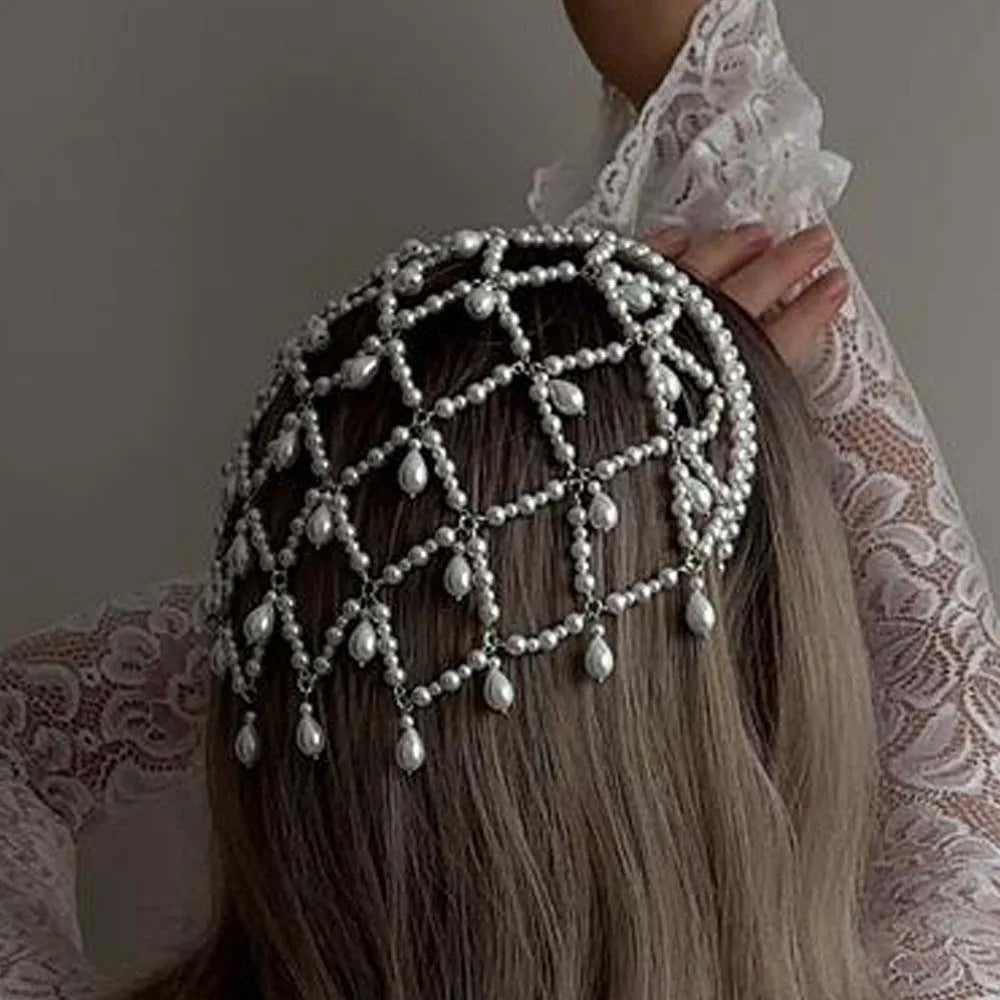 Pearl Beaded Hair Net