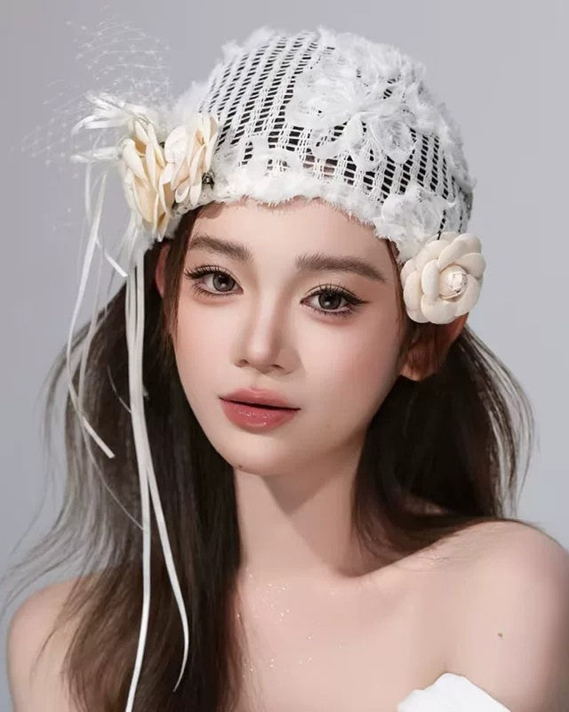 Sweet flower bridal headdress