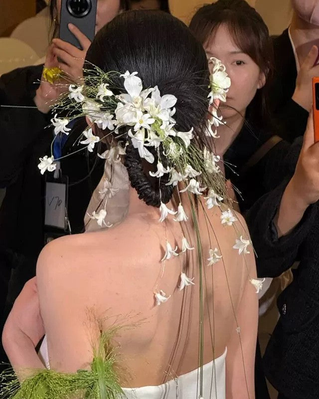 Forest flower bridal bridal headdress