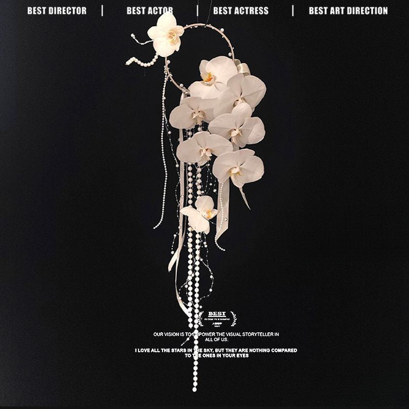 Atmosphere high-end pearl calla lily handmade DIY material package bridal wedding bouquet photo gift