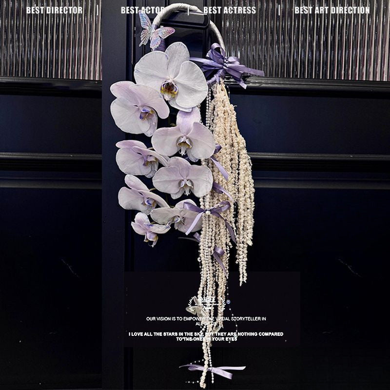 Atmosphere high-end pearl calla lily handmade DIY material package bridal wedding bouquet photo gift