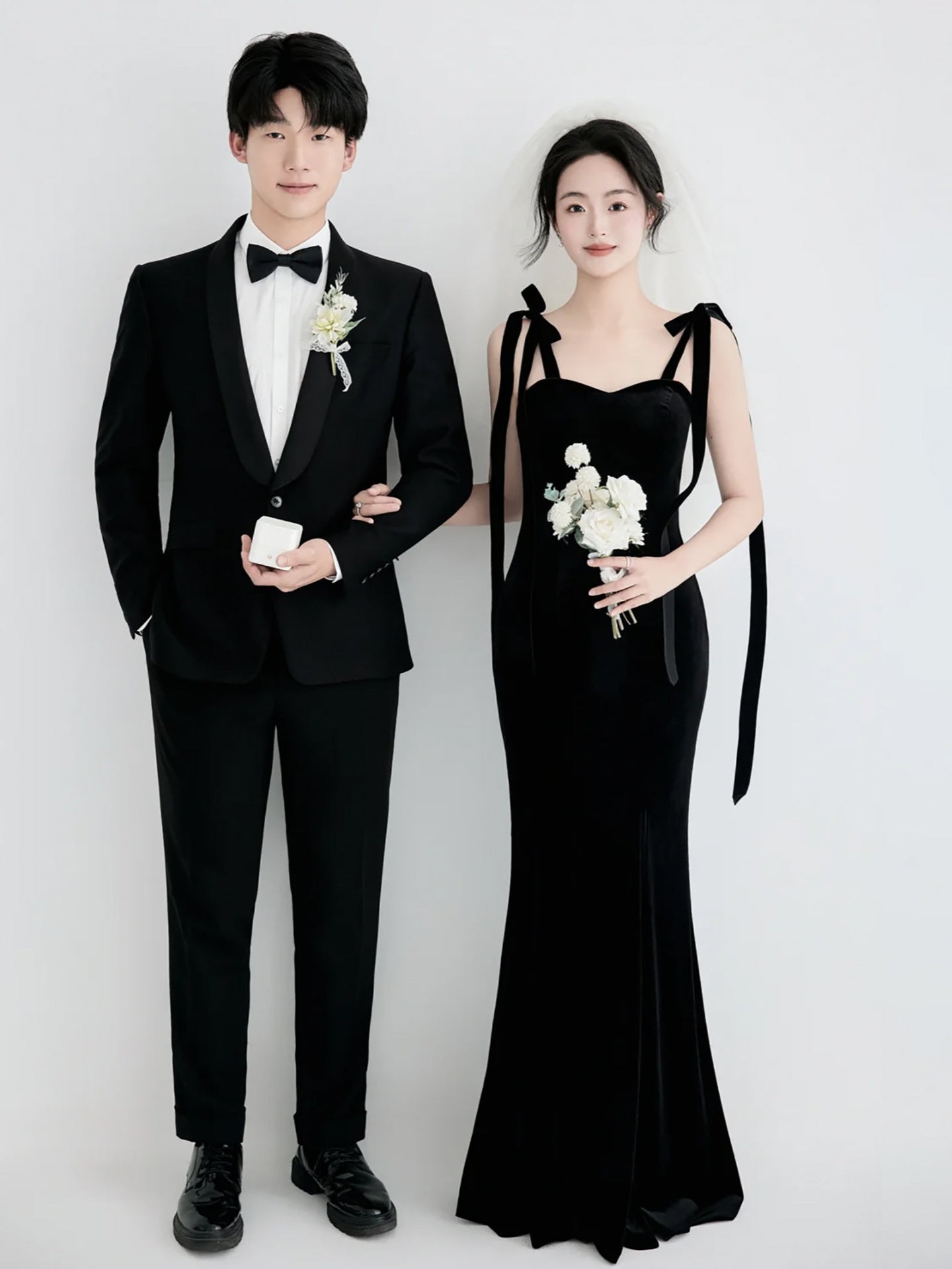 Long Ribbon Shoulder Maxi Dress