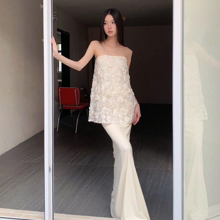 Floral Tube Top & Long Skirt Set