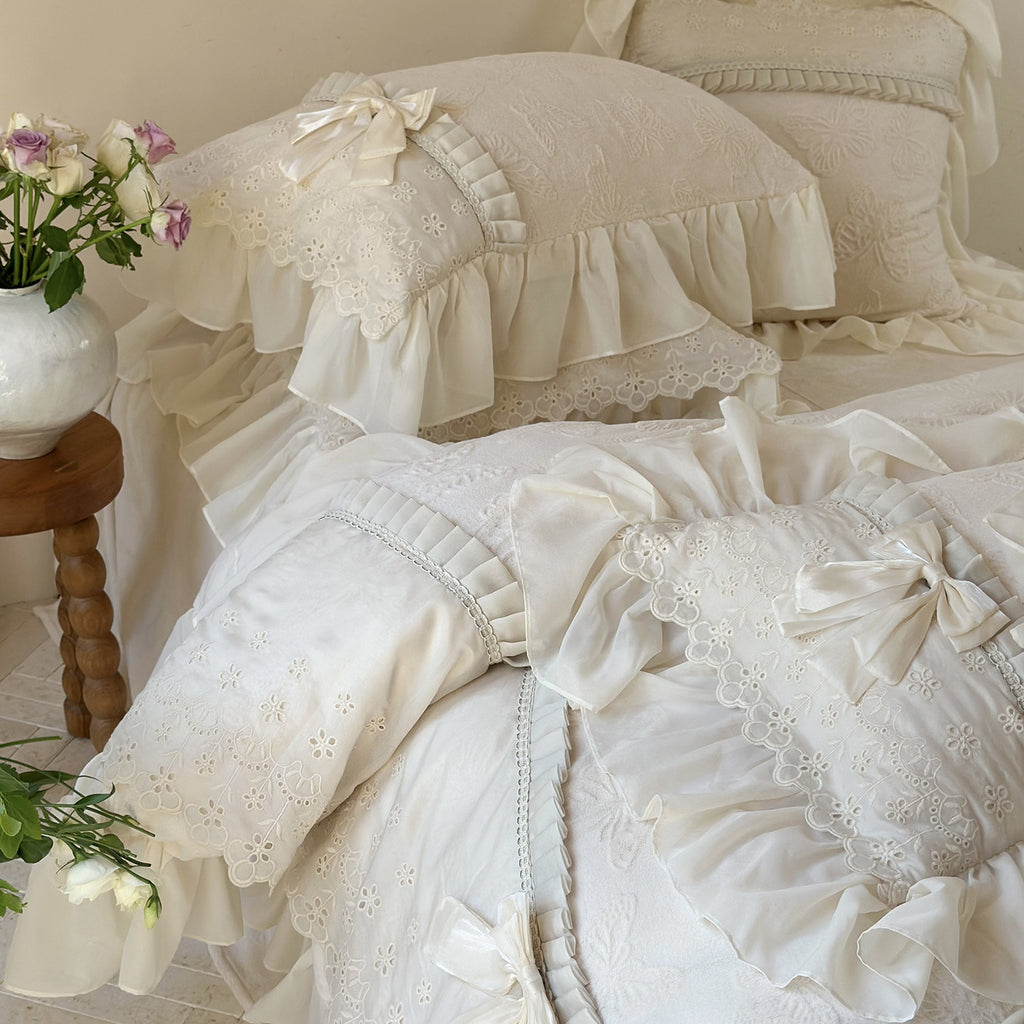 French Romantic Butterfly Lace Bedding